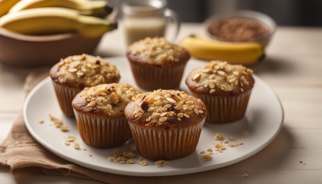 Receta Muffins de avena y plátano Receta Muffins de avena y plátano
